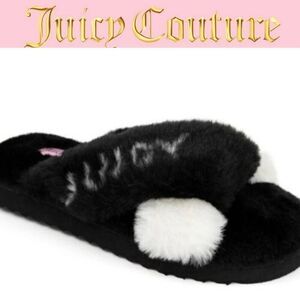 Juicy Couture Highnyss Hopeful Slipper- Black/White